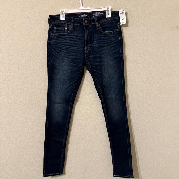 Men’s Hollister Advanced Stretch/Extreme Skinny Jeans in Dark Blue Wash - Picture 1 of 4
